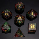 Dragon's Hoard Frosted Glass - Red & Green
