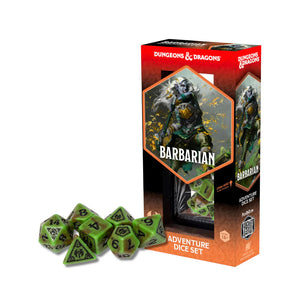 Dungeons & Dragons Adventure Dice Set: Barbarian - Green / Brown