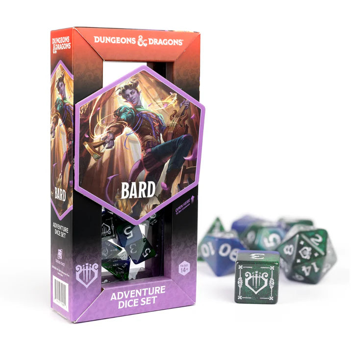 Dungeons & Dragons Adventure Dice Set: Bard - Blue/Green