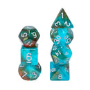 FBG2369 Glow in the Dark Blue Nebula (Polyhedral Dice Set)
