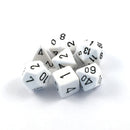 CHX 25401 White/Black Opaque Polyhedral 7 Die Set