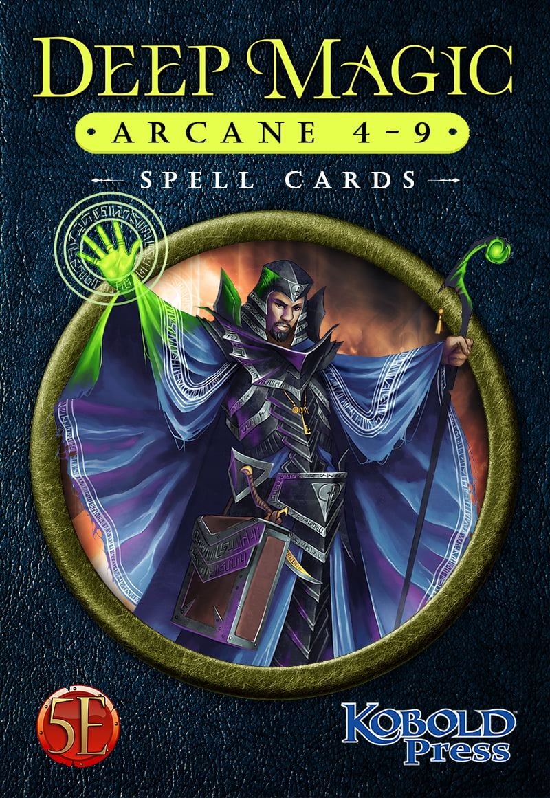 Kobold Press 5E: Deep Magic Spell Cards - Arcane 4 – 9