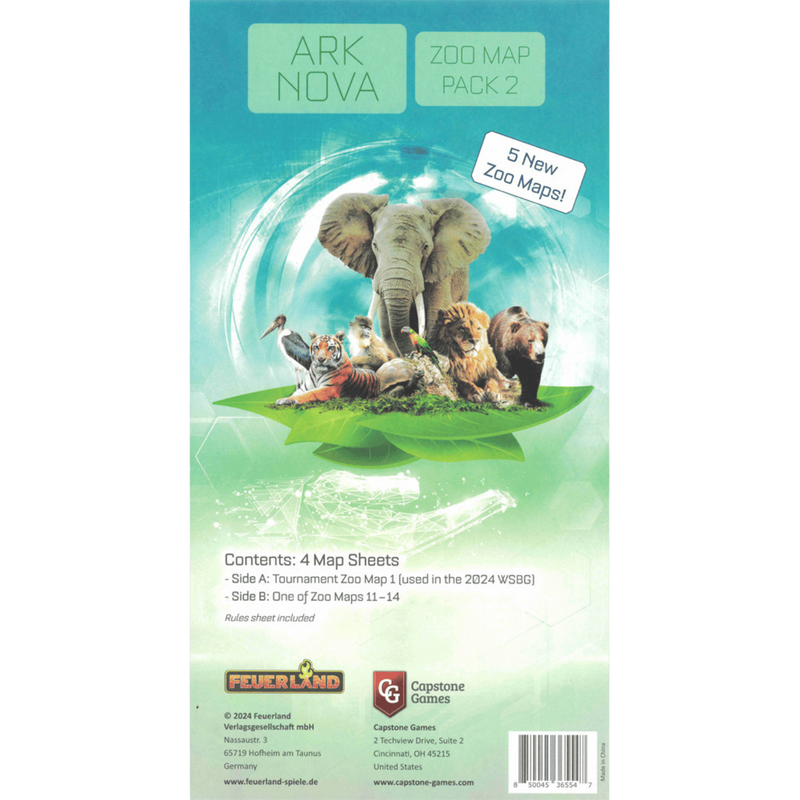 Ark Nova Zoo Map Pack 2