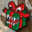 PIN-026 RPG Pins & Patches: Mimic Present Enamel Pin (Green/Red)