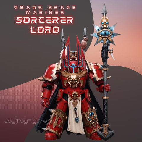 JoyToy WH40K Chaos Space Marines Crimson Slaughter Sorcerer Lord in Terminator Armour