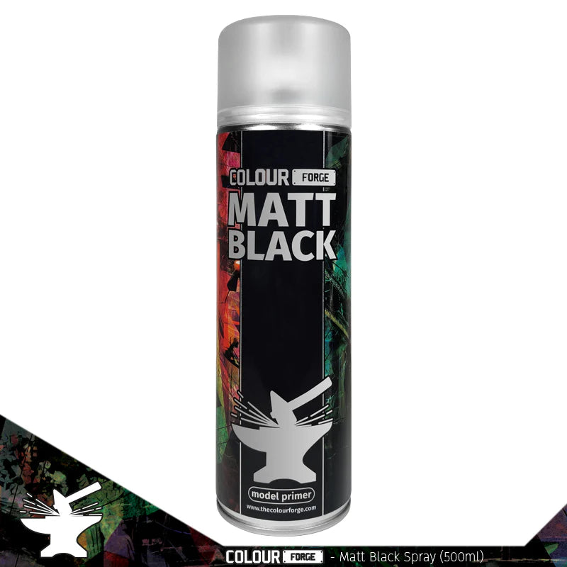 Colour Forge Spray: Matt Black (500ML)