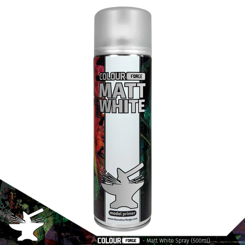 Colour Forge Spray: Matt White (500ML)