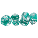 DCC RPG: Thracian Azure Swirl Dice (Funky 7)