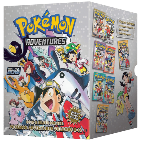 pokemon adventures - gold and silver box set (volumes. 8-14)
