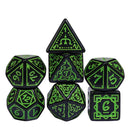 FBG2612 Cryptic Knots: Verdant (Polyhedral Dice Set)