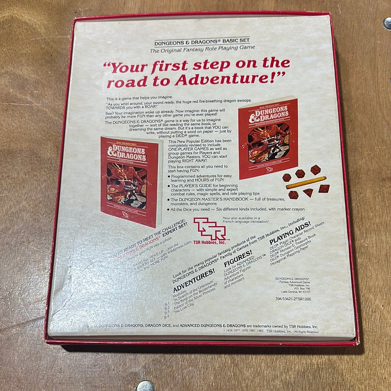 Dungeons & Dragons 1E: Basic Rules Set 1 (12th Printing, Red Box)