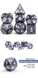 DAD670 Dice Habit: Zinc Alloy Striped Dice Set - Stargate