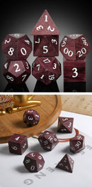 DAD840 Dice Habit: Wooden Dice Set - Purpleheart Wood