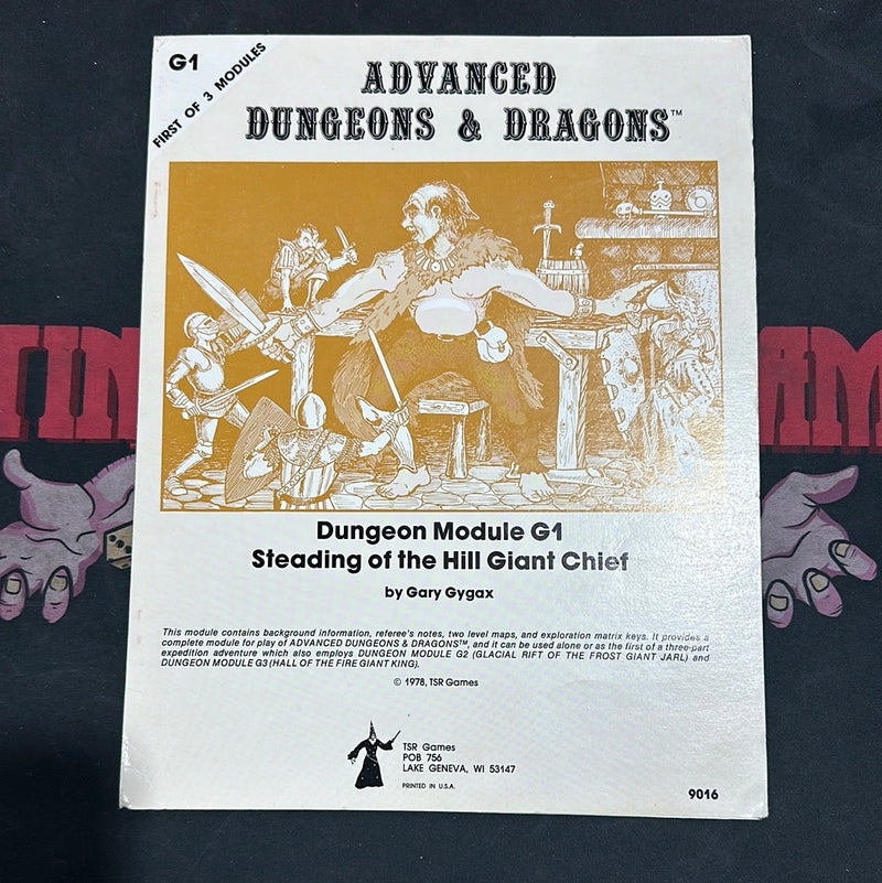 Advanced Dungeons & Dragons 1E: Steading of the Hill Giant Chief G1 (Mono Cover) B