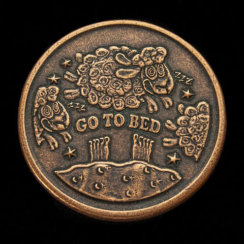 Shire Post Mint - One More Chapter / Go To Bed Copper Decision Maker Coin