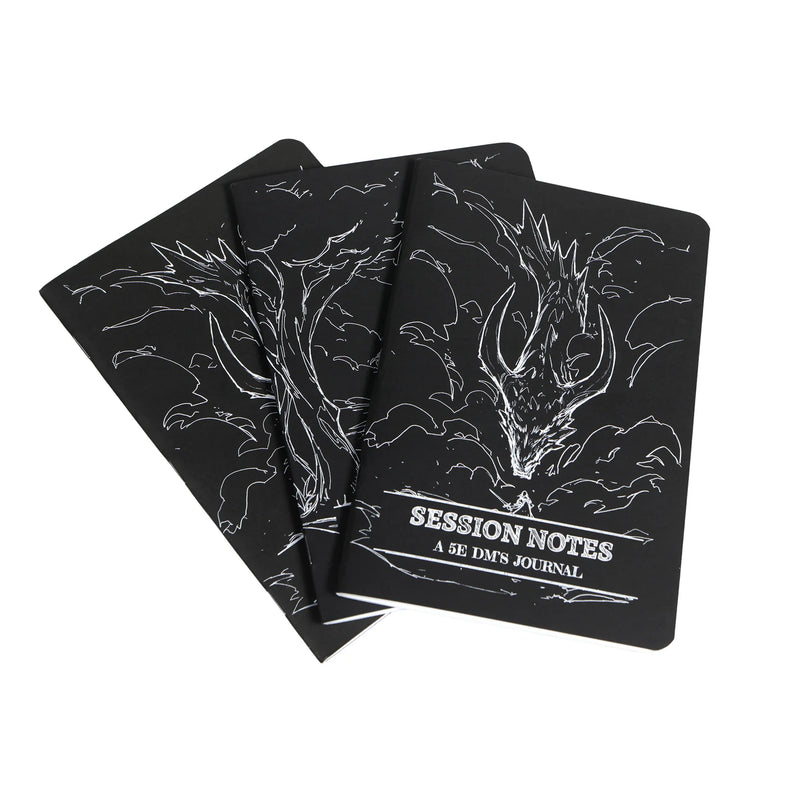 Dungeon Notes DM's Journals 3 Pack - Black
