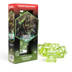 Dungeons & Dragons Adventure Dice Set: Druid - Green / Clear