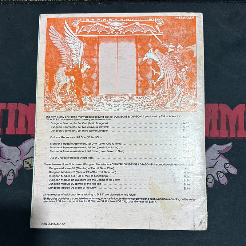 Advanced Dungeons & Dragons 1E: Hall of the Fire Giant King G3 (Mono Cover)