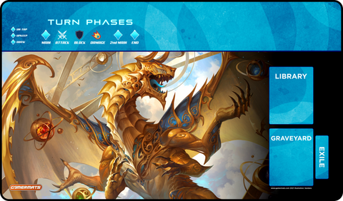 Elder Artifact Dragon with Magic Compatible Zones Playmat