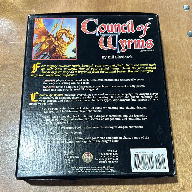 Advanced Dungeons & Dragons 2E: Council of Wyrms Adventure