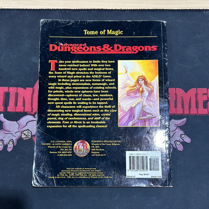 Advanced Dungeons & Dragons 2E: Tome of Magic (Soft Cover)