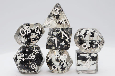 FBG2458 Butterfly Kiss - Black (Polyhedral Dice Set)