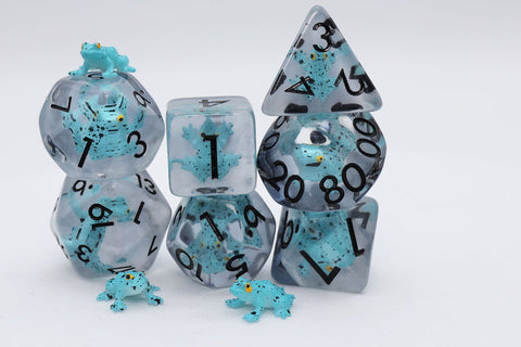 FBG2461 Blue Poison Frog (Polyhedral Dice Set)