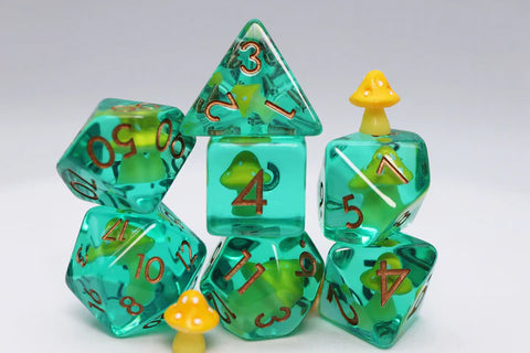 FBG2543 Yellow Mushroom (Polyhedral Dice Set)