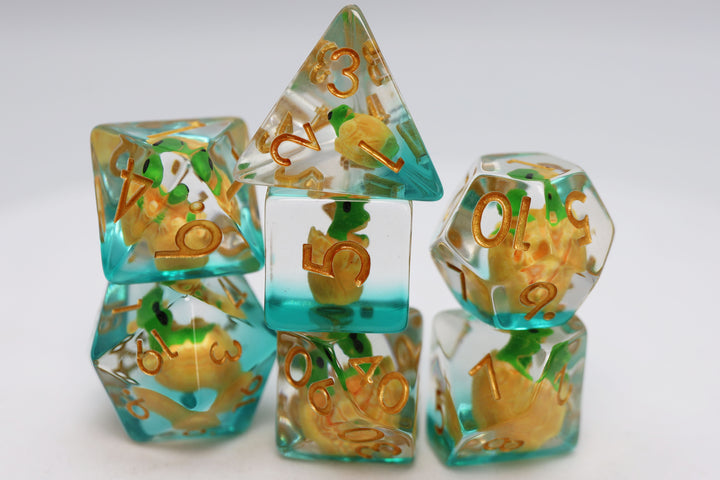 FBG2548 Green Dragon Hatchlings (Polyhedral Dice Set)