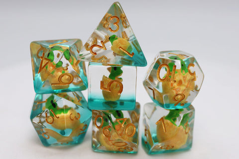 FBG2548 Green Dragon Hatchlings (Polyhedral Dice Set)