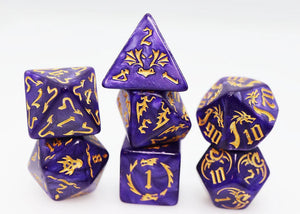 7 Dice RPG Set - Drake's Flight: Enchanting