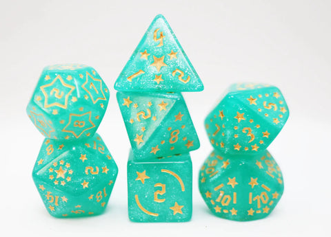 FBG2686 Shooting Stars: Magnesium (Polyhedral Dice Set)