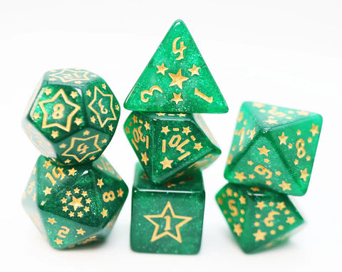 FBG2687 Shooting Stars: Manganese (Polyhedral Dice Set)