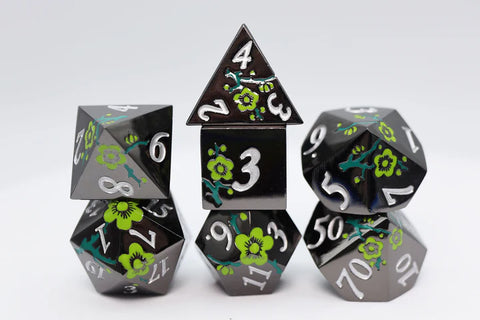 FBG4430 Dark Green Hellebore (Polyhedral Dice Set)