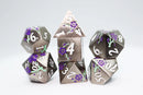 FBG4432 Silvered Jackmanii (Polyhedral Dice Set)