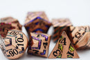Foam Brain Dice Set: Copper with Rainbow Mica