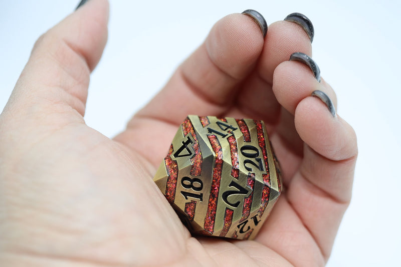 Foam Brain 35mm d20: Bronze with Red Mica