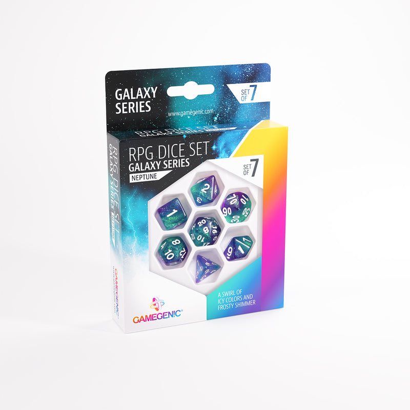 Gamegenic RPG Dice Set Galaxy Series: Neptune