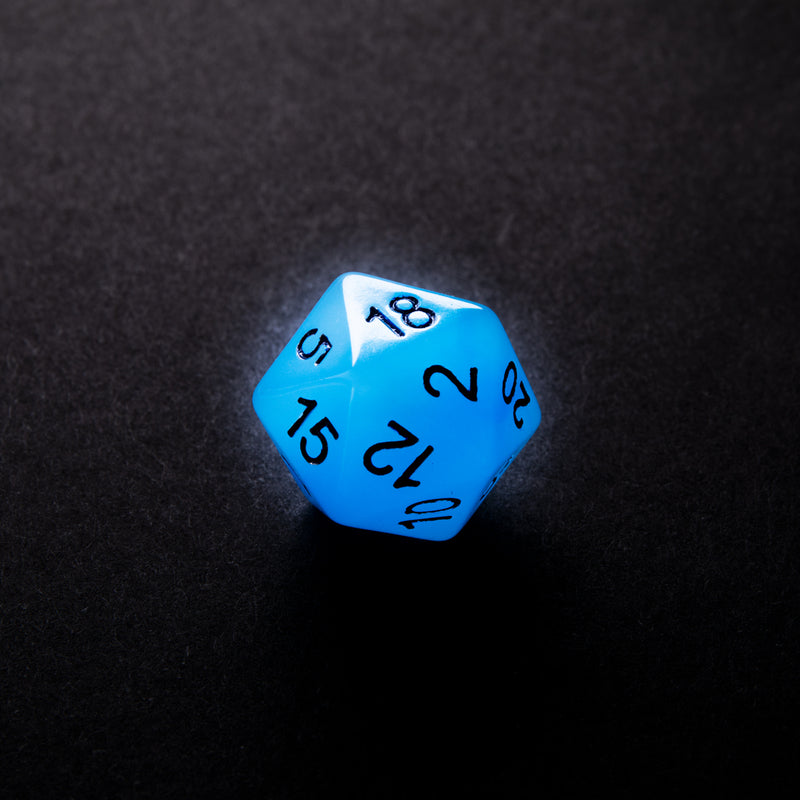 Gamegenic RPG Dice Set Glow Series: Icy Crumbs