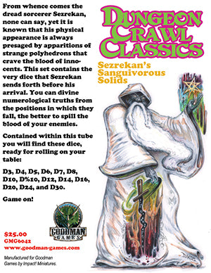 DCC RPG Dice: Sezrekan’s Sanguivorous Solids GMG6042