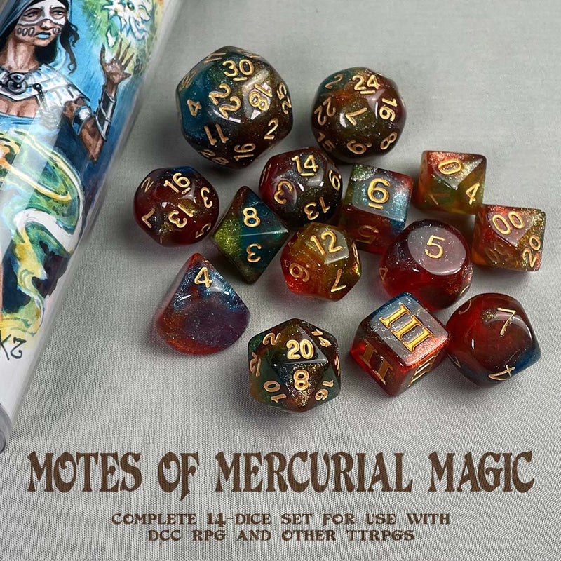 DCC RPG Dice: Motes of Mercurial Magic