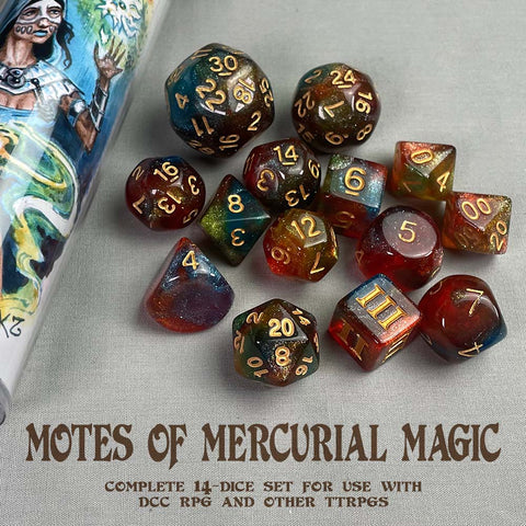 DCC RPG Dice: Motes of Mercurial Magic