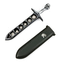 Grim Dagger Dice Case/Holder with sheath cover-Silver