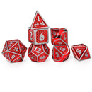 Solid Behemoth Metal Dice Set - Brushed Red