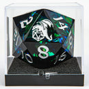 Sharp Edge Resin 55mm Chonk D20 - Black