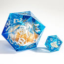 Sharp Edge Resin 55mm Chonk D20 - Sea Snail