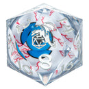 Sharp Edge Resin 55mm Chonk D20 - LED Eyeball