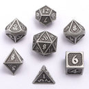 Mini Behemoth Metal Dice Set - Ancient Silver
