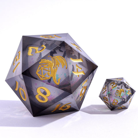 Sharp Edge Liquid Core Chonk D20 - Cursed Eclipse