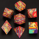 Synthetic Stone Dice - Rainbow Layered